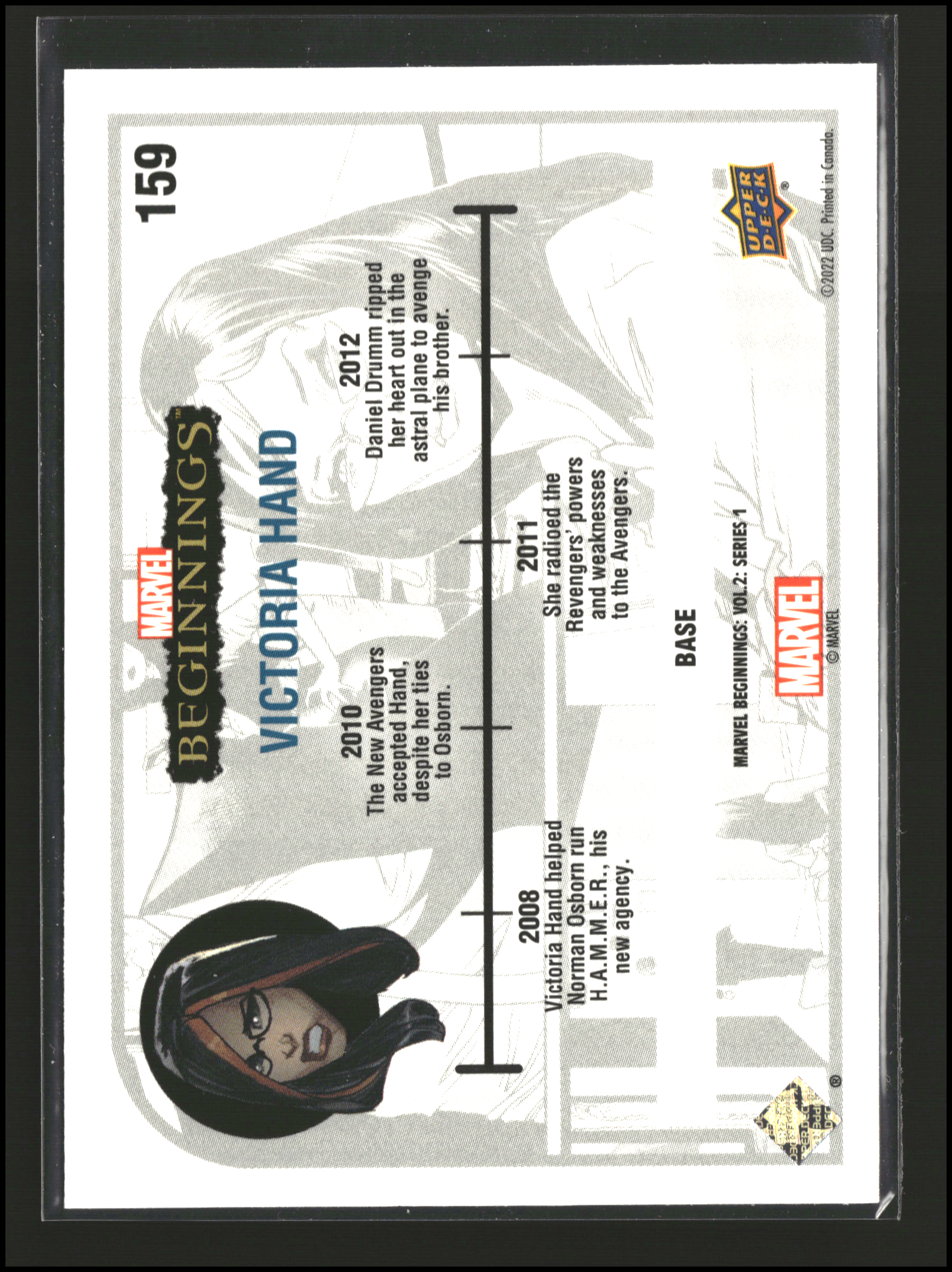 Victoria Hand #159 - Marvel Beginnings Vol 2 Series 1