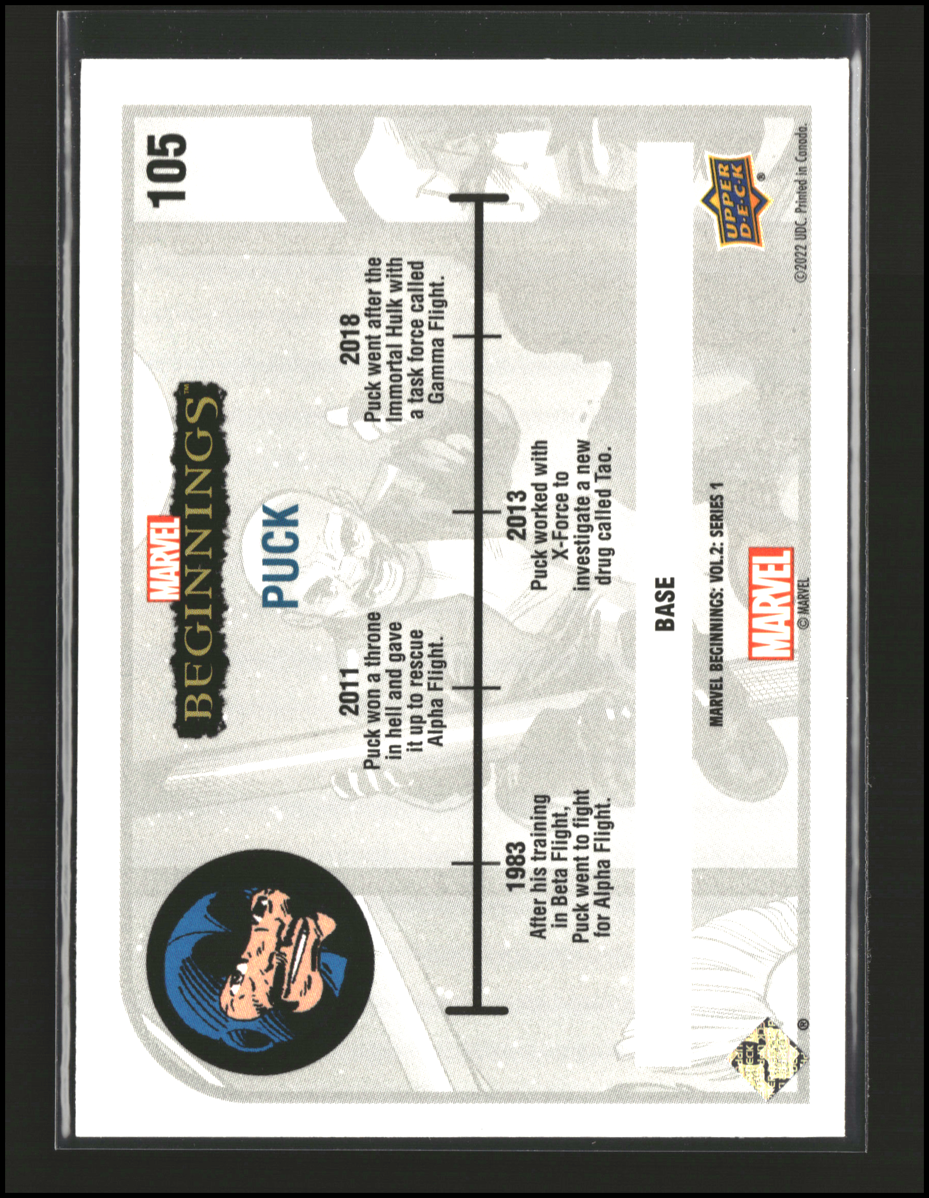 Puck #105 - Marvel Beginnings Vol 2 Series 1