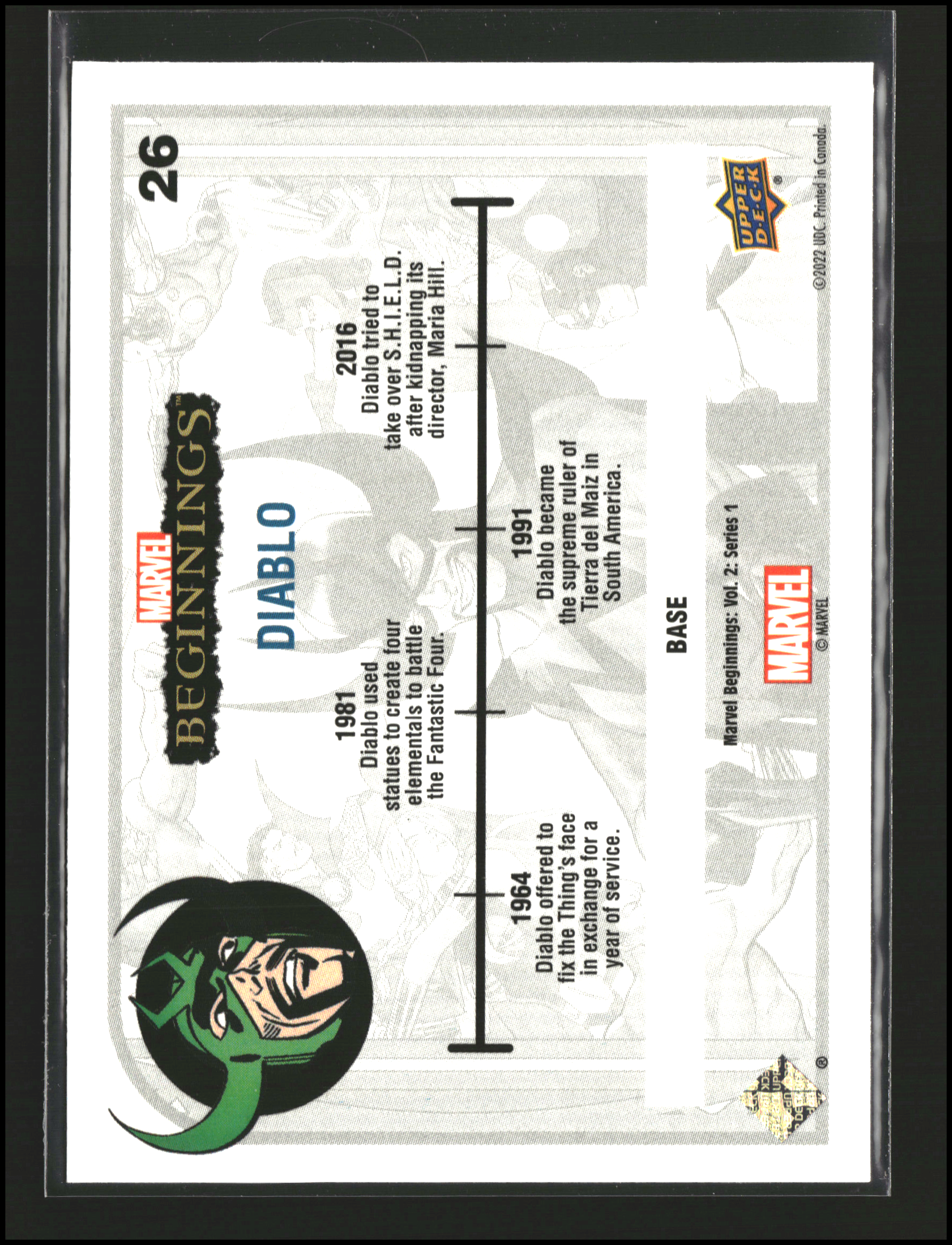 Diablo #26 - Marvel Beginnings Vol 2 Series 1