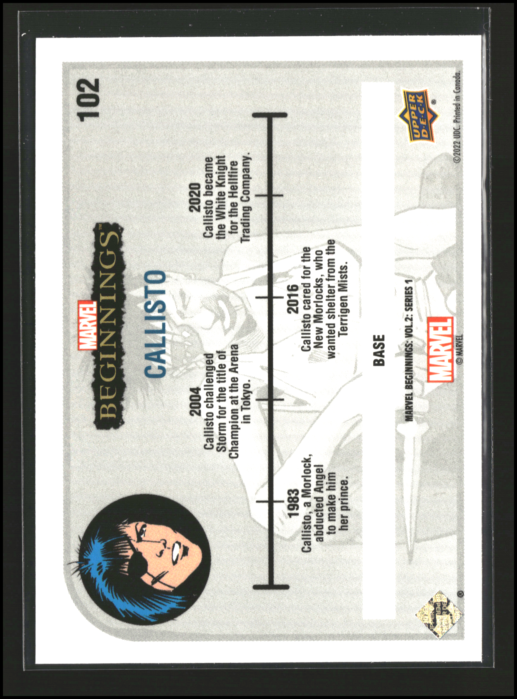 Callisto #102 - Marvel Beginnings Vol 2 Series 1