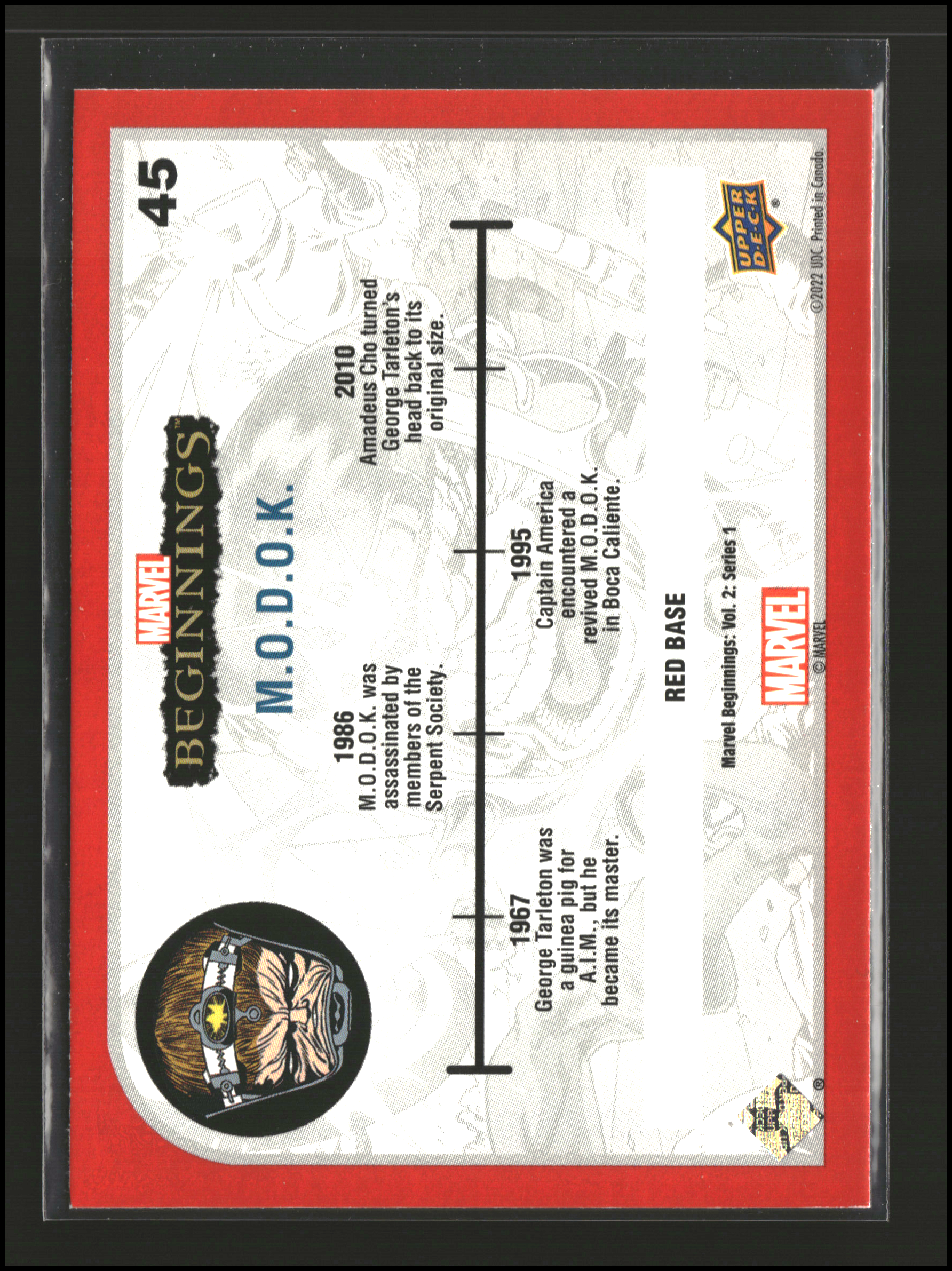 M.O.D.O.K. #45 | Upper Deck: Marvel Beginnings | Trading Cards