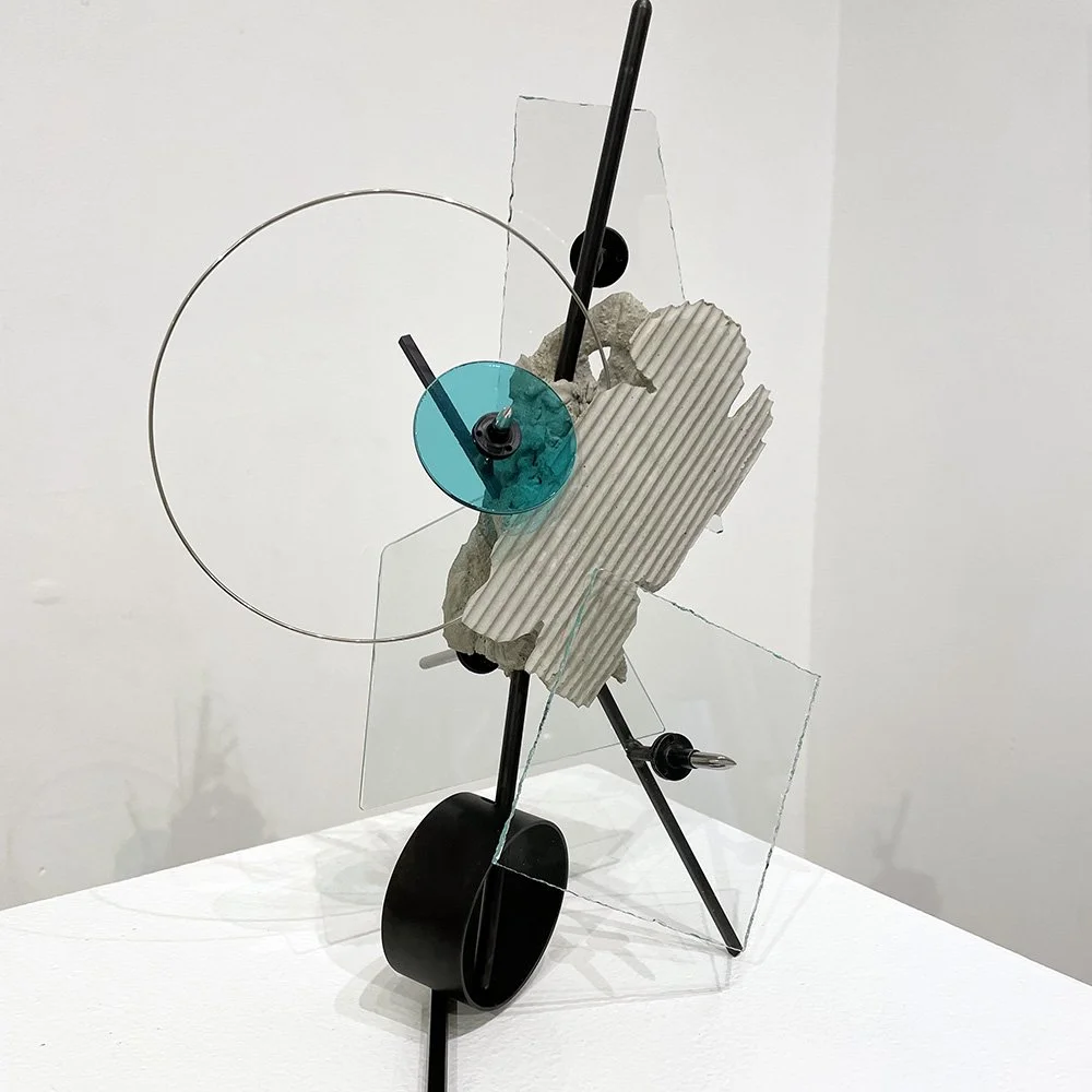 Danny Rosales, Circle study, 2025, concrete, steel and glass,