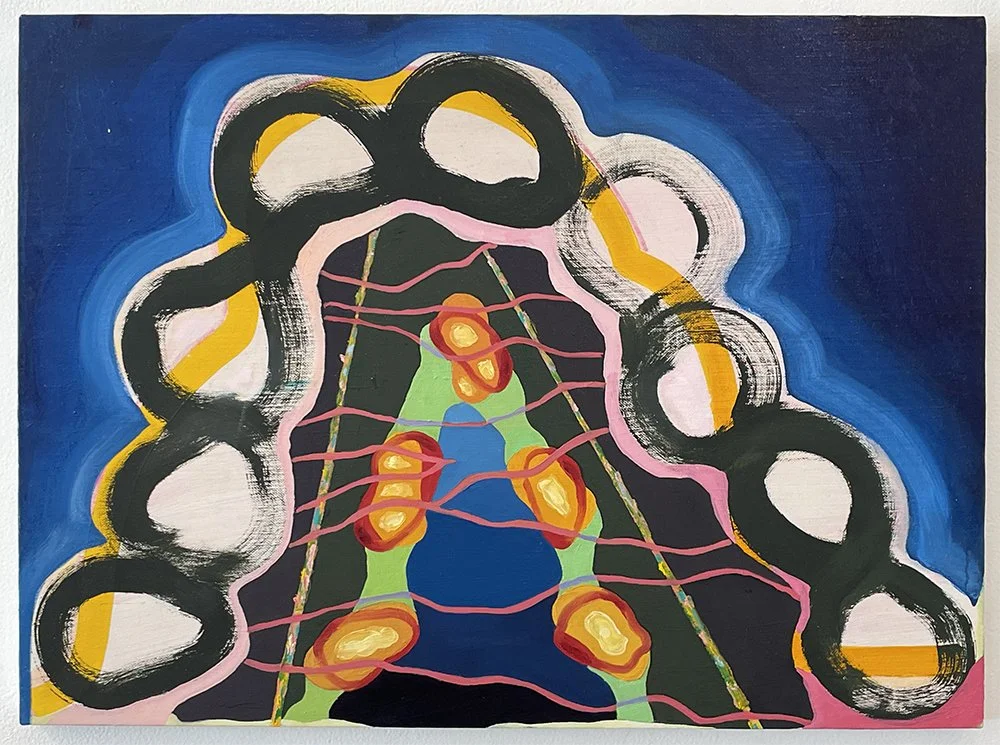 Brandon Larson, Moving Mountain, 2024, oil on linen, 18" x 24"                      