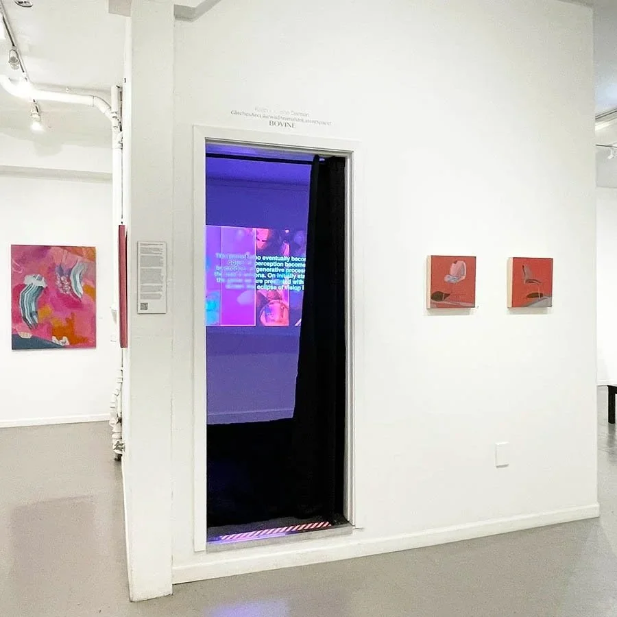 Installation by the Densons in the Inner Room at GearBox Gallery