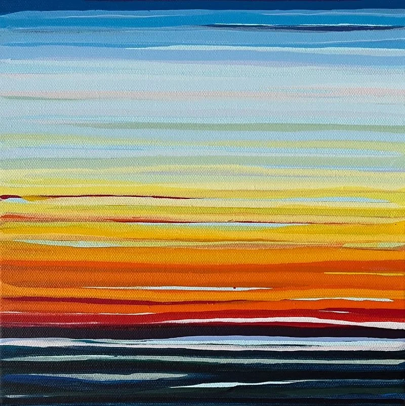 Rachel Major, Sunset 10"x 10"