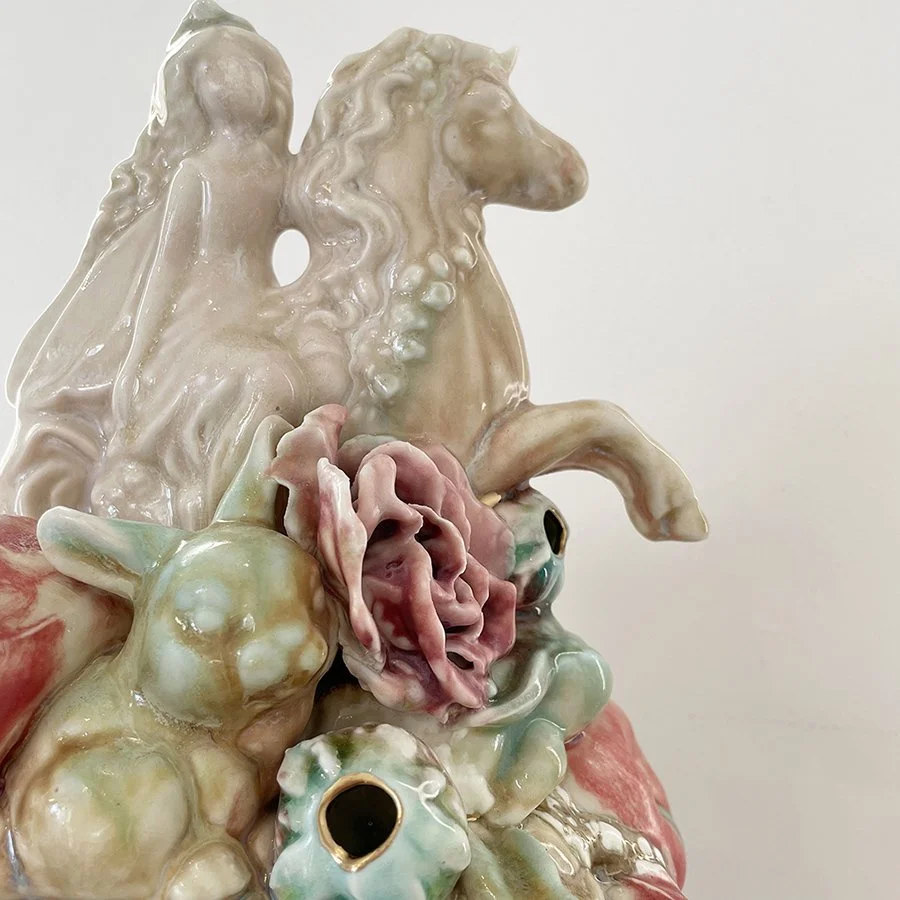 Shenny Cruces, Stack 2, detail, 2021, 19"h x 10"w x 10"d