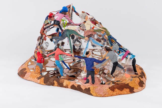 April Ford, We're Building This Together, 16 x 36 x 29.5