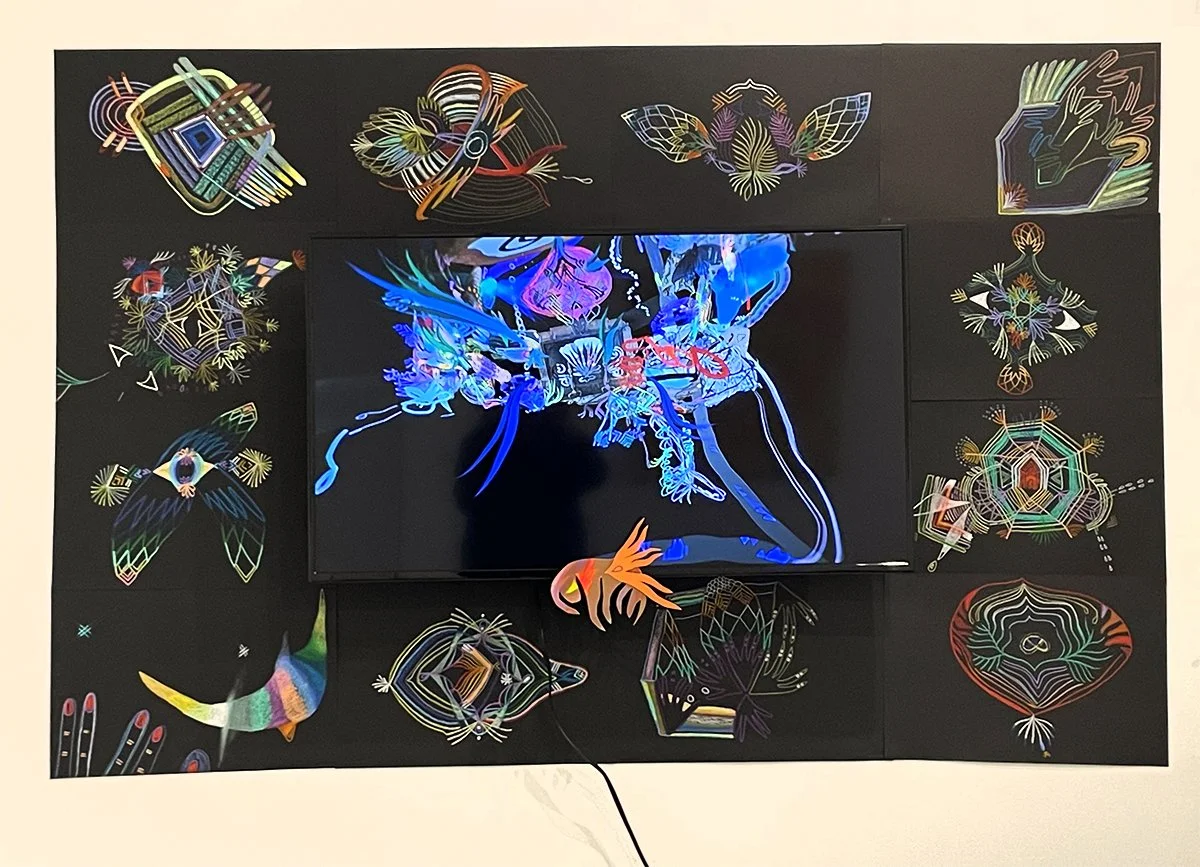 Judit Navratil's animated installation, Days of Late Periods