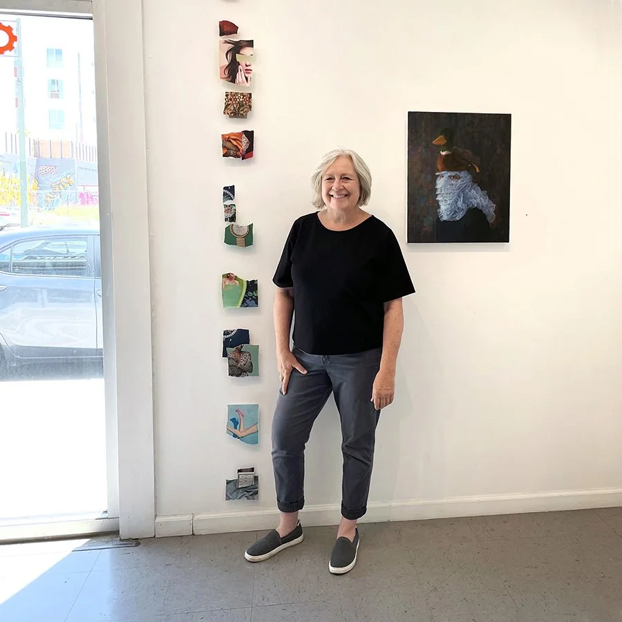 TaVee McAllister Lee with What Shall We Do With Our Time, 132 x 5.5 x 3, installed at GearBox Gallery