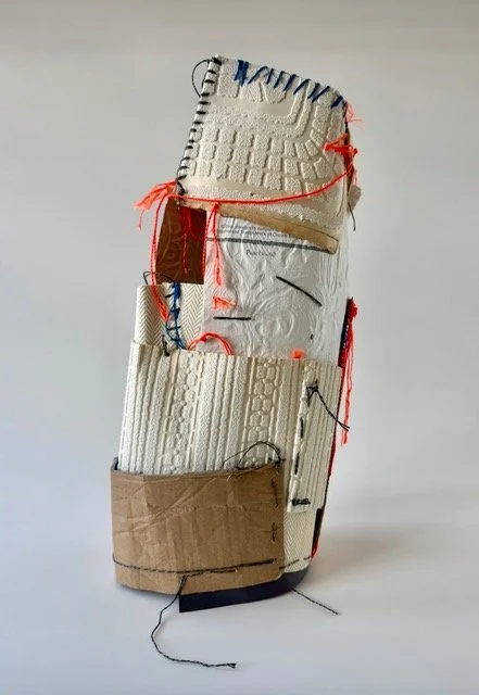 "KW3" !5"x10"x7" wallpaper, twine and cardboard 2026