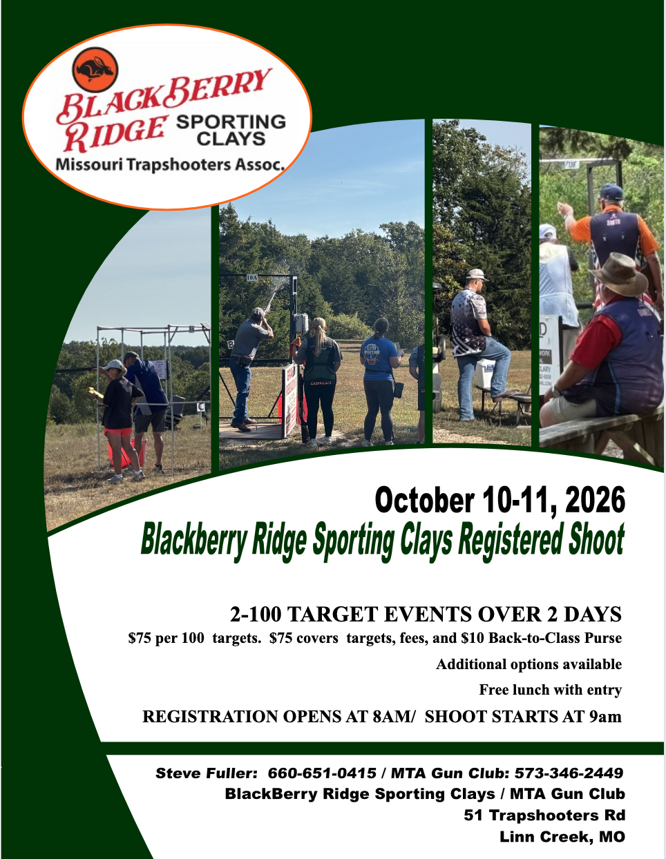 Blackberry Ridge Sporting Clays Registered Shoot