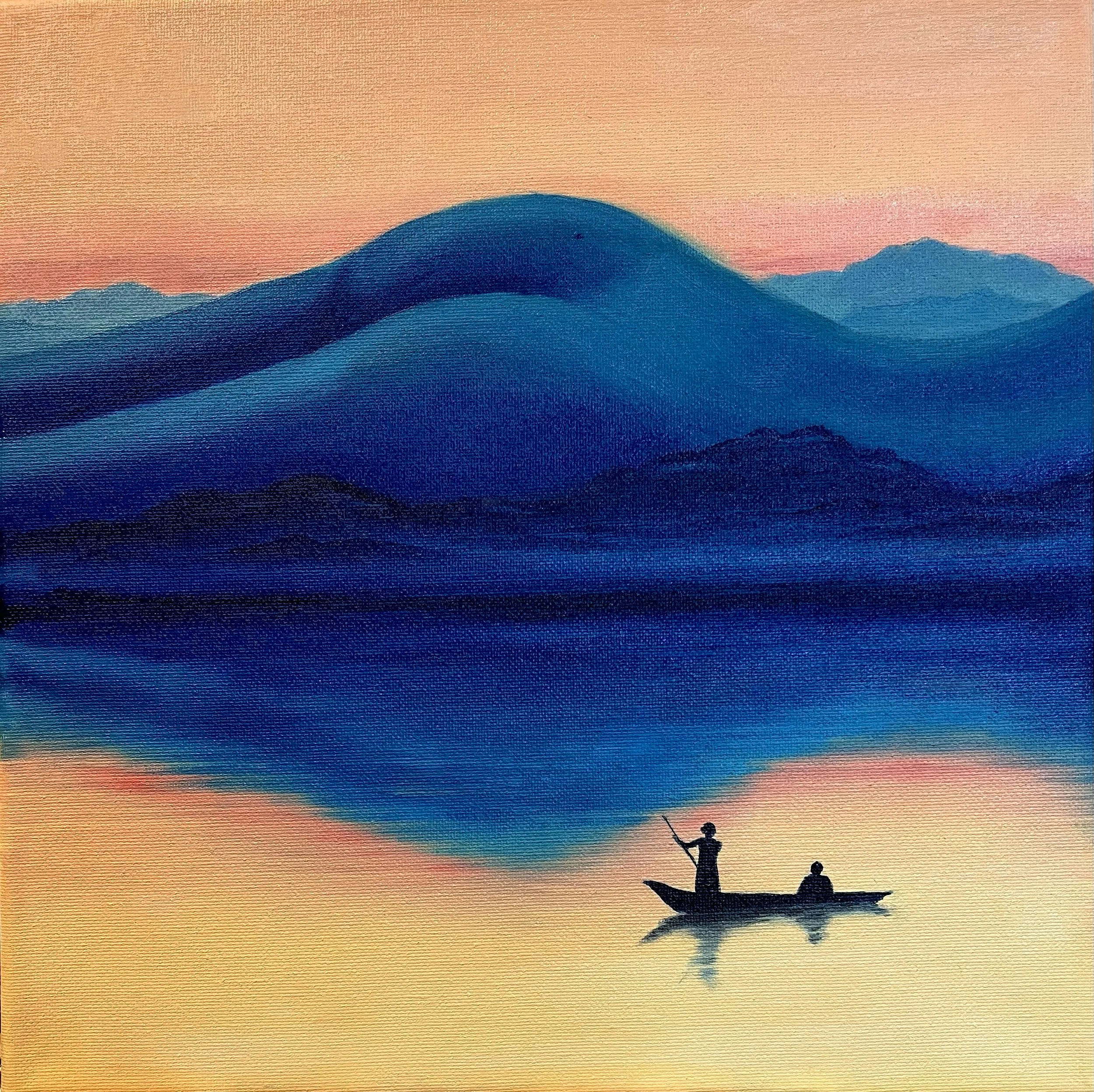 "I'll be the first to admit it was mostly an excuse to use Prussian Blue straight out of the tube"