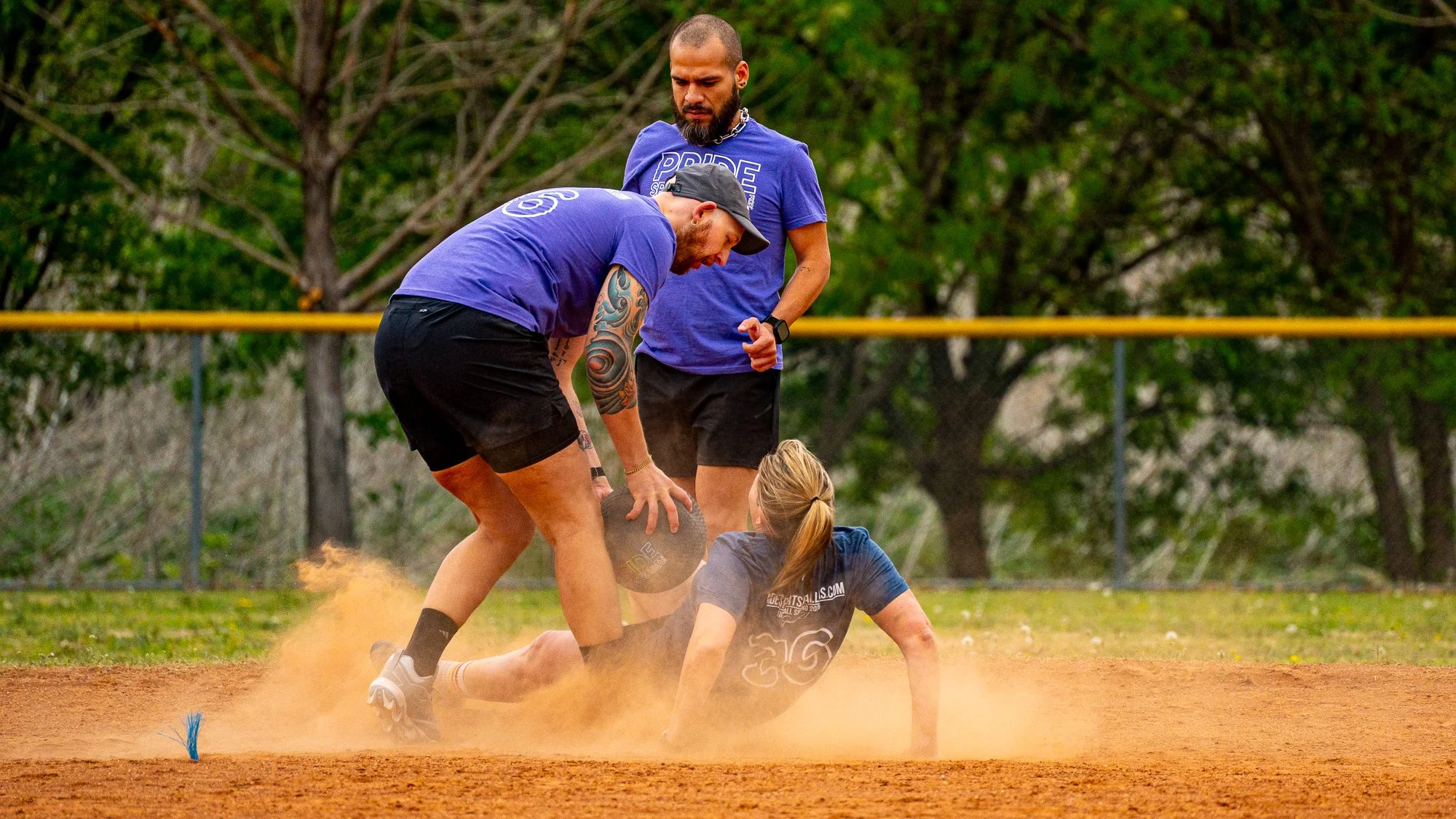 High-impact sports action photo capturing an athlete mid-play with intensity and focus during a competitive game. This image highlights speed, strength, and determination—perfect for showcasing peak performance and athletic energy.
