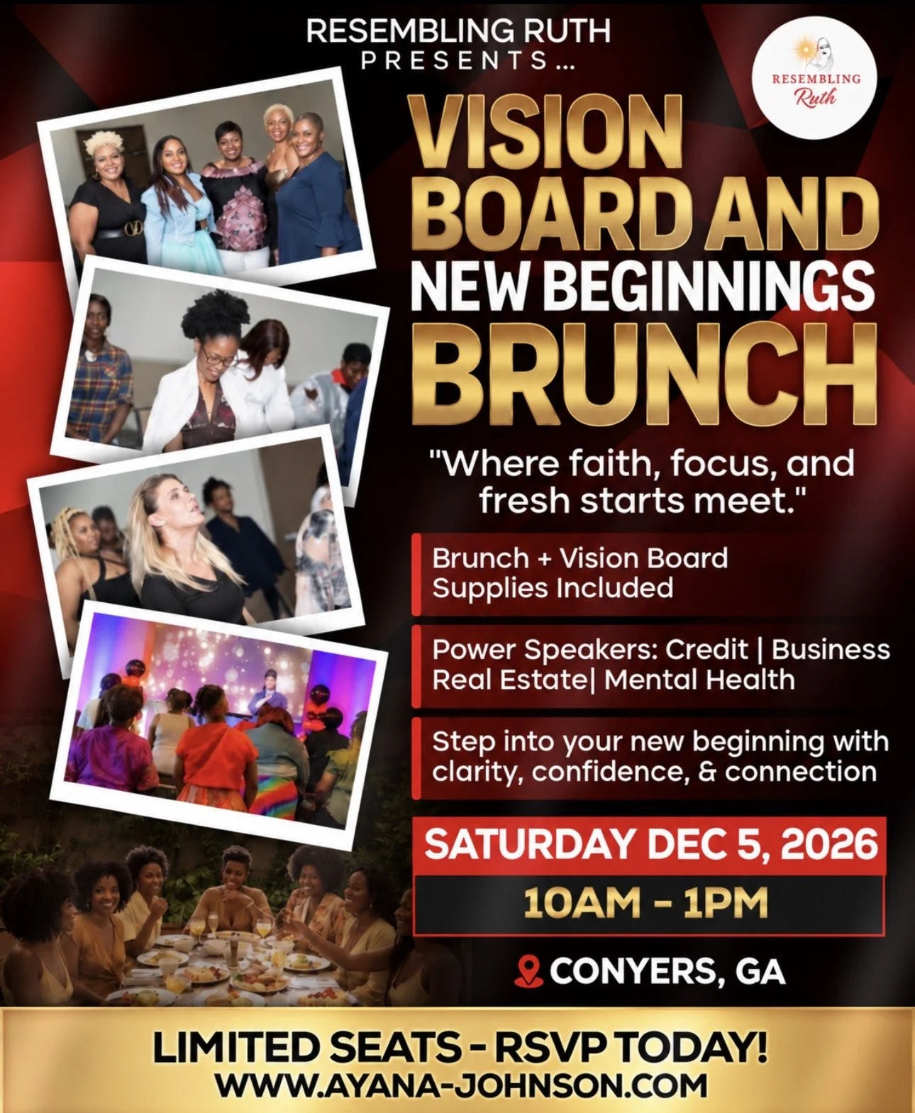 ResemblingRUTH 2nd Annual "New Beggingings" Vision Board Brunch