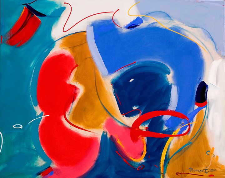 “Pissarro In Disguise” 48″ x 60,” oil on canvas, 2012