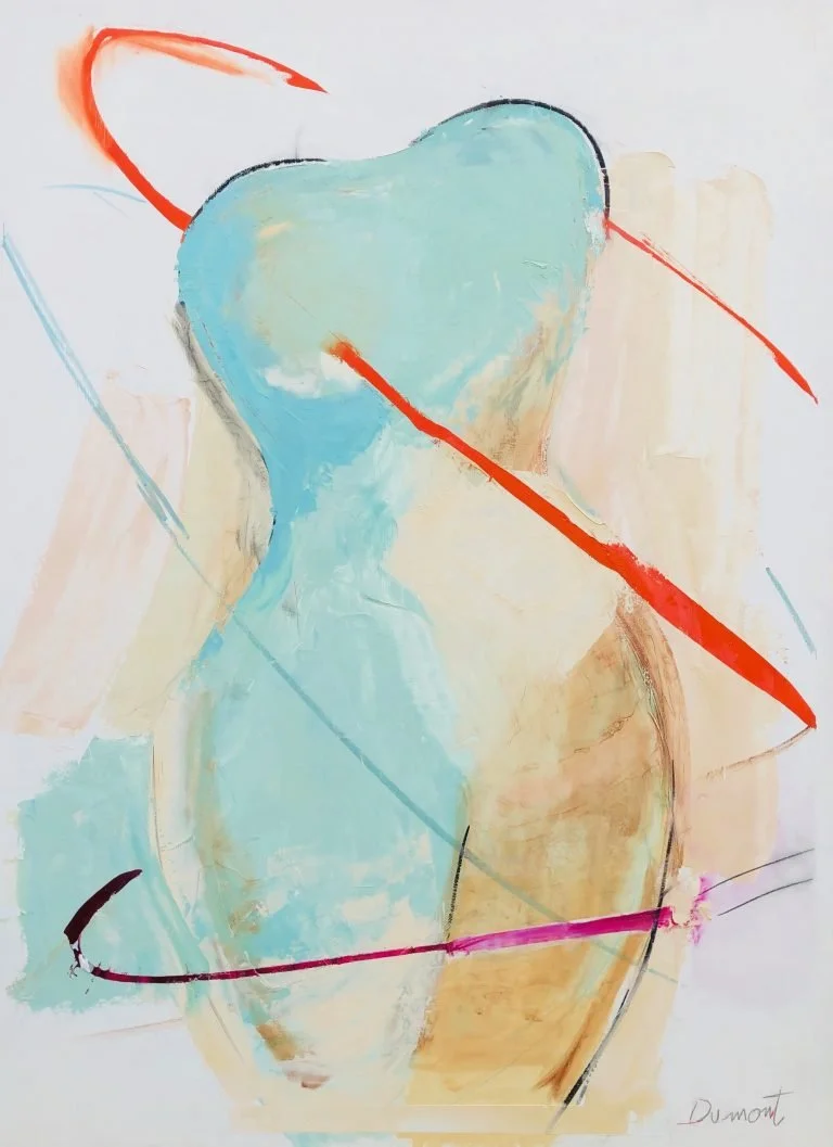 "He Hurt Me," 40" x 30" oil