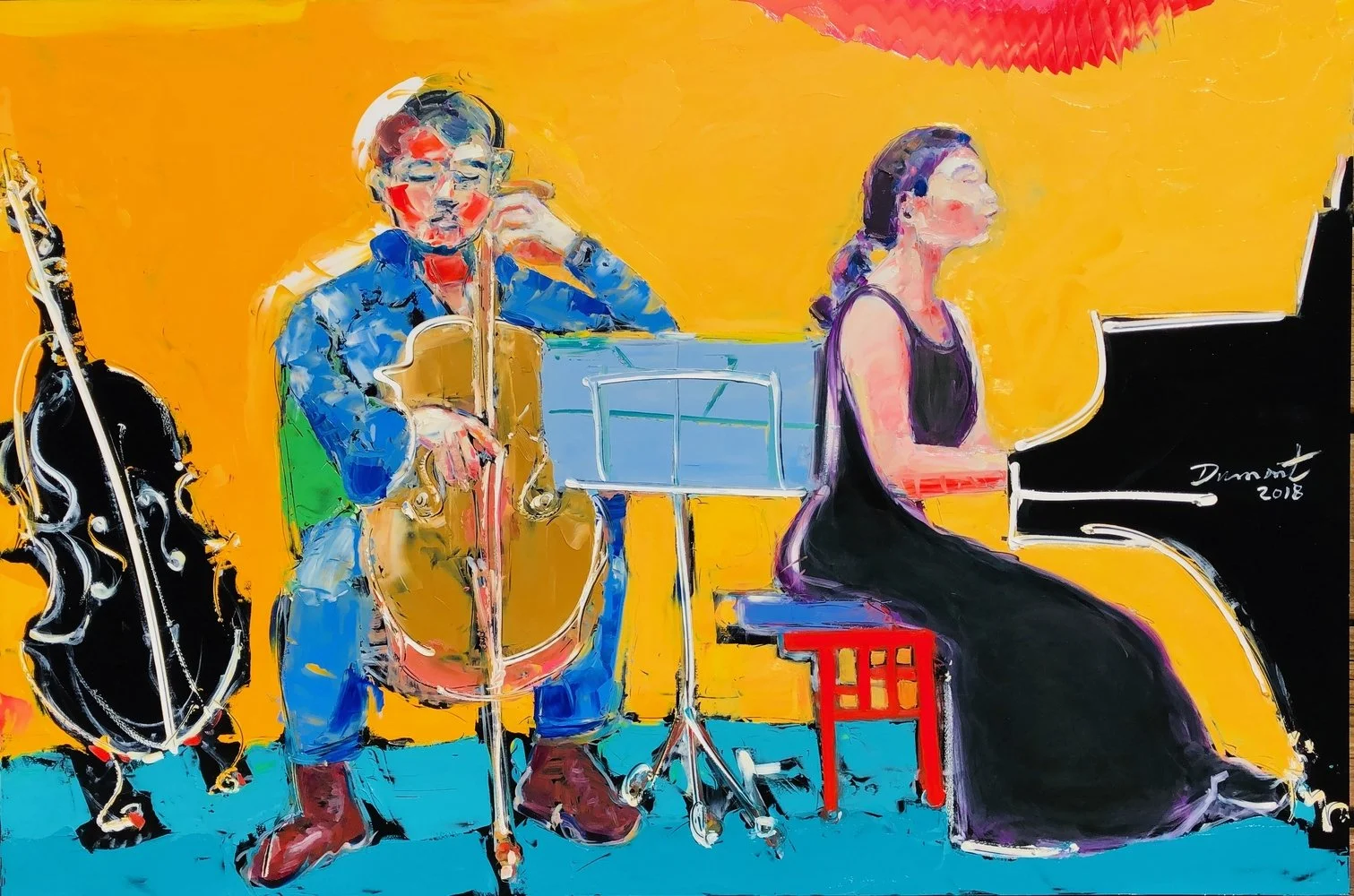 “Classical Beat,” 24″ x 36,” oil on panel private collection