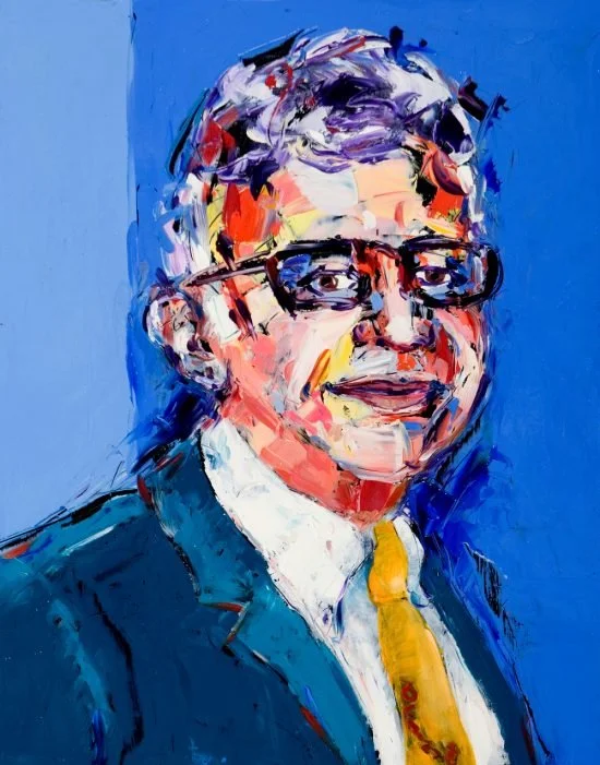 "Michael Said Paint Me," 12" x 10" oil on maple