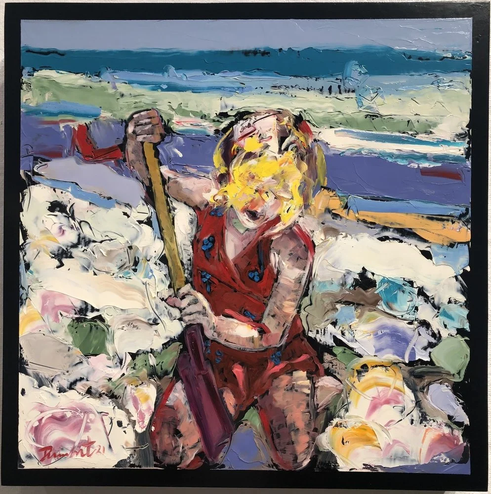 15" x 15" oil 2021 private collection