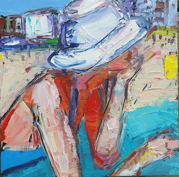 “Dreaming ,” 6′ x 6′ oil on panel