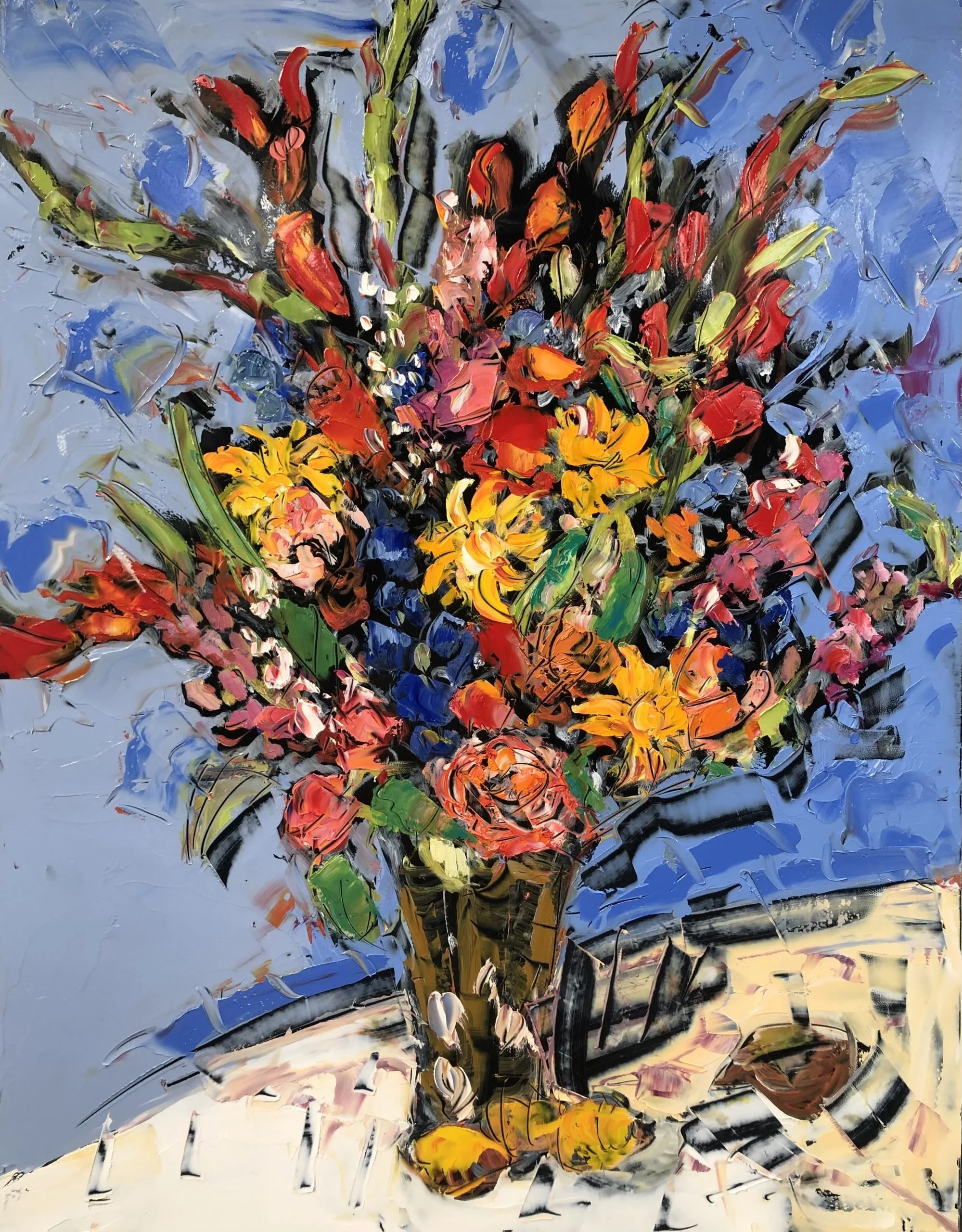 “Birthday Flowers,” 18″ x 14″ oil  2022.jpg