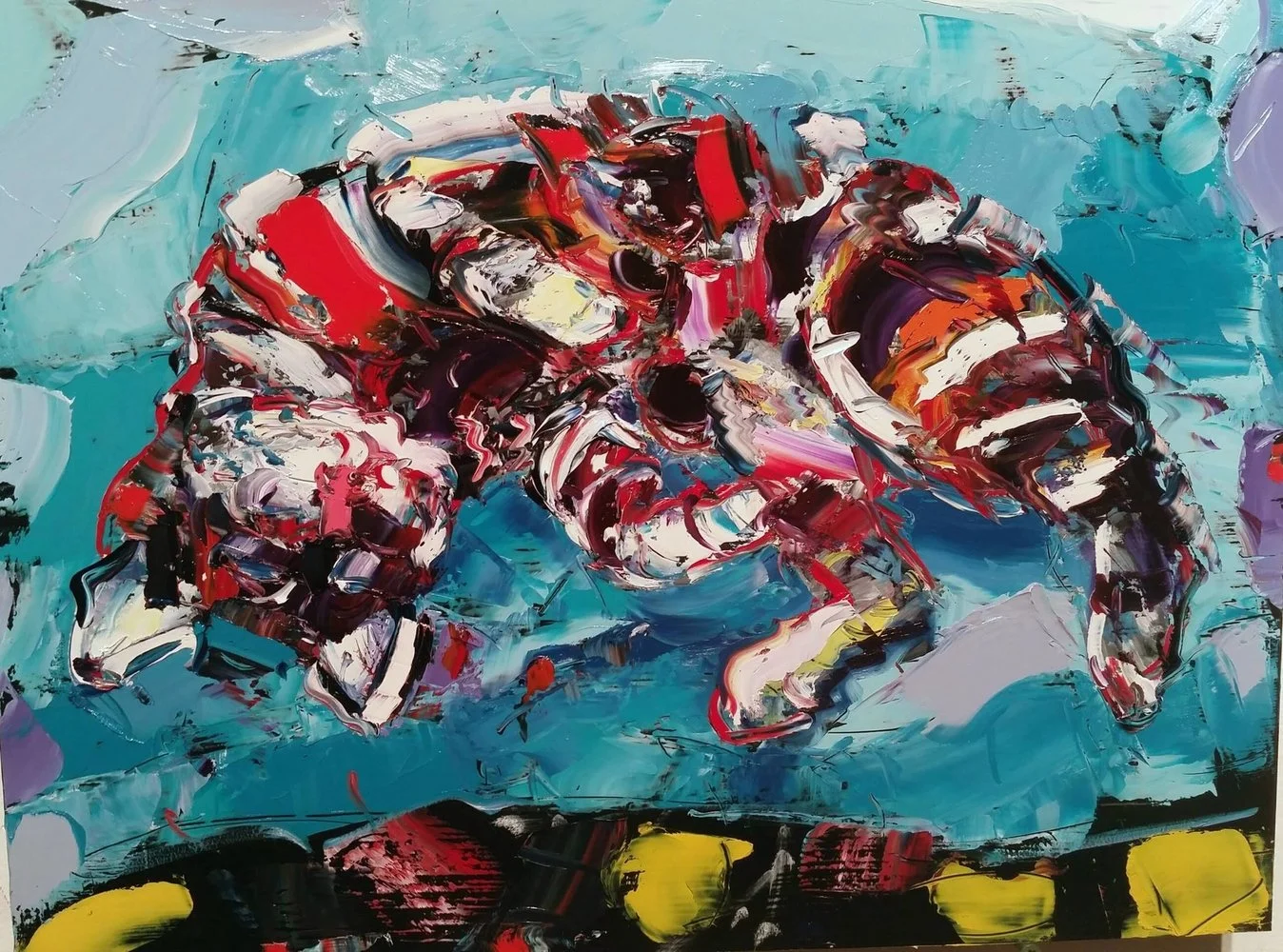 %22Holiday Stinky Boy,%22 14%22 x 18%22 oil.jpg