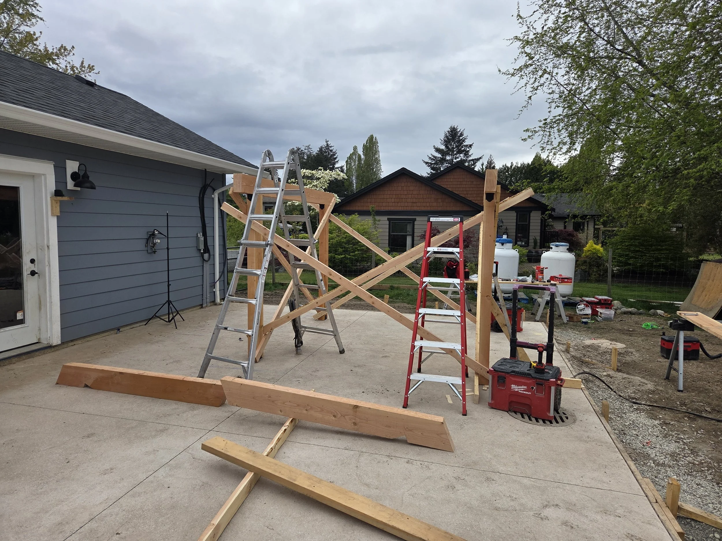 Hot tub Pergola