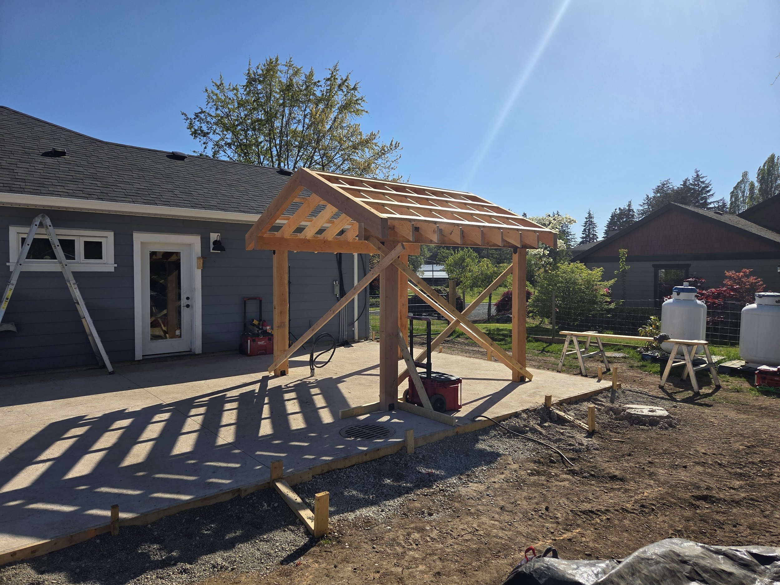Hot tub Pergola