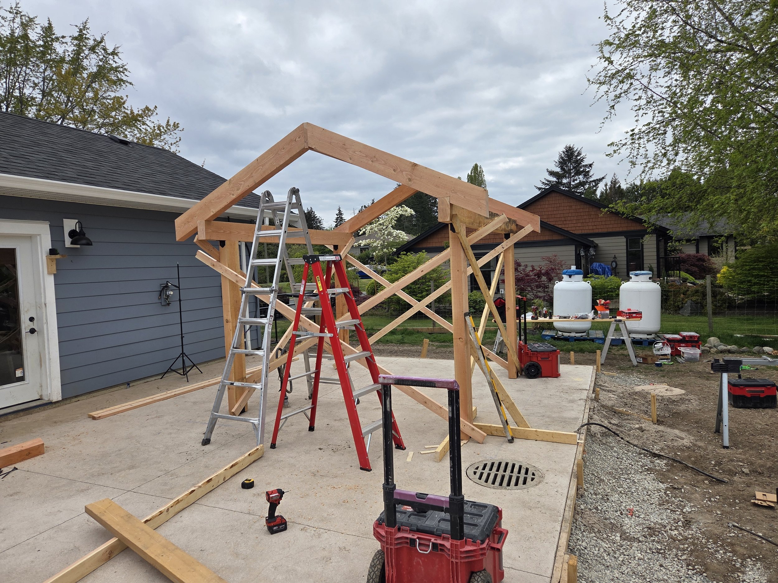 Hot tub Pergola