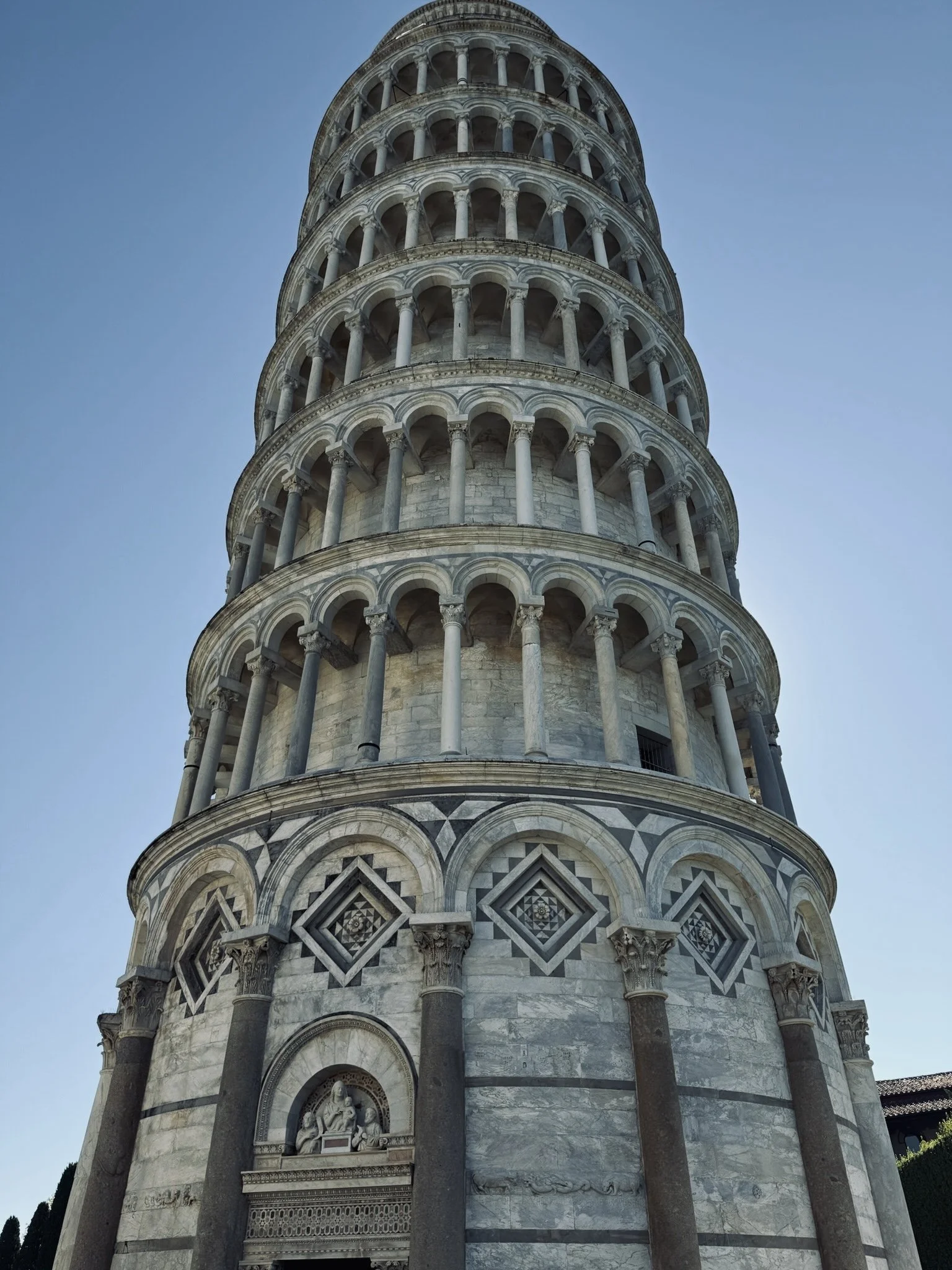 the leaning tower of Pisa
