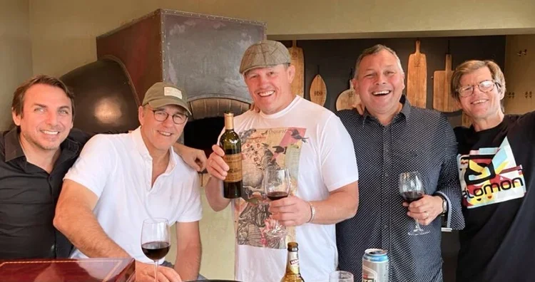 First Quantum blend enjoyed over a braai with some Rugby Bok greats