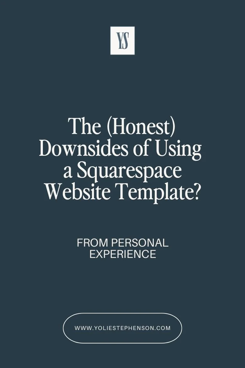 The limitations of using a pre-made Squarespace website template in your business. (And a solution.)