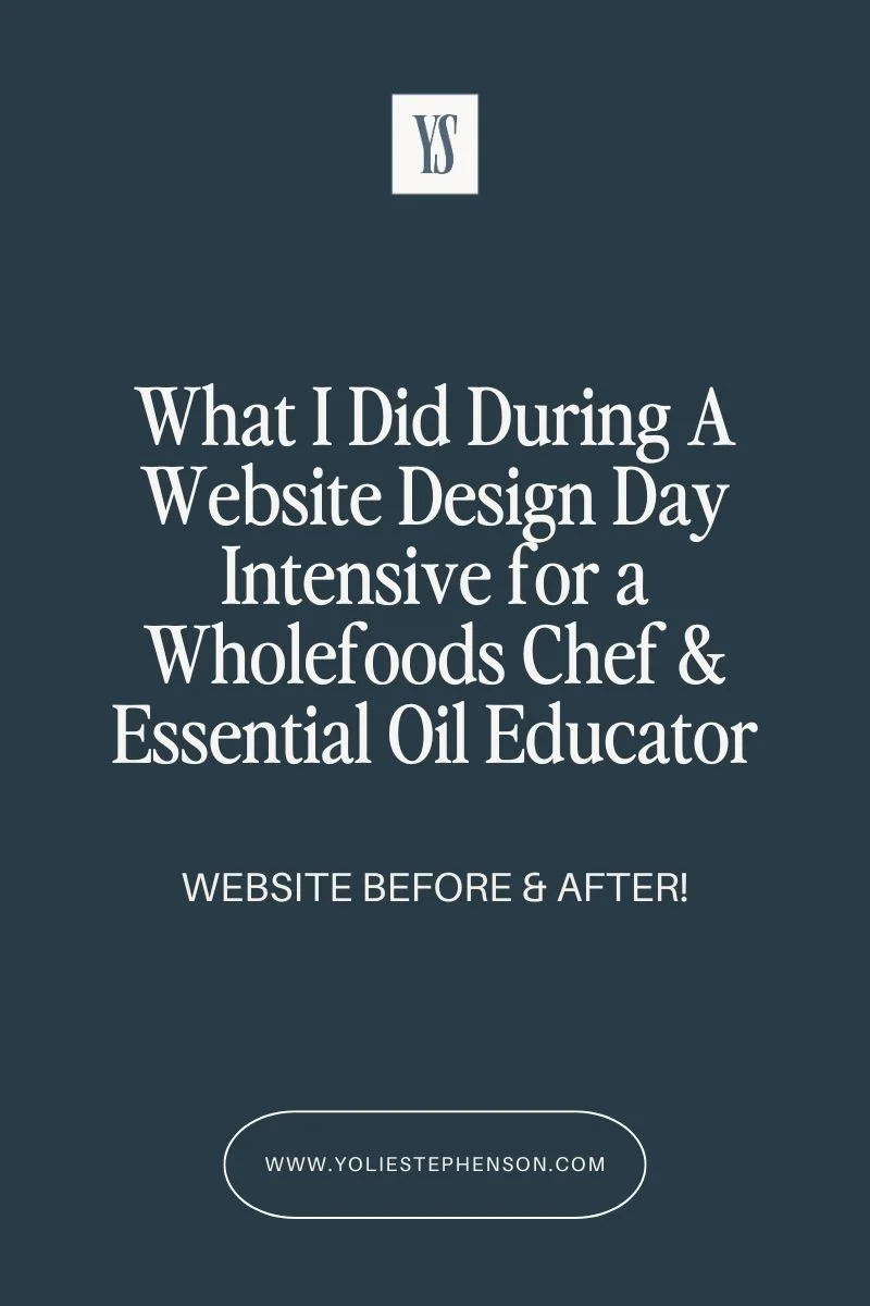 Day Intensive for a Natural Chef - What I Did to her Squarepace Site in a Day!