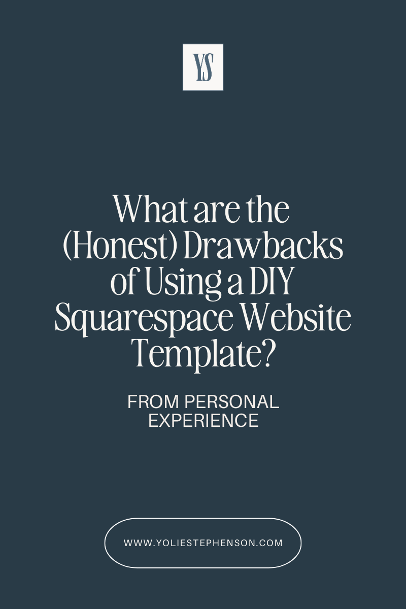 The limitations of using a pre-made Squarespace website template in your business. (And a solution.)