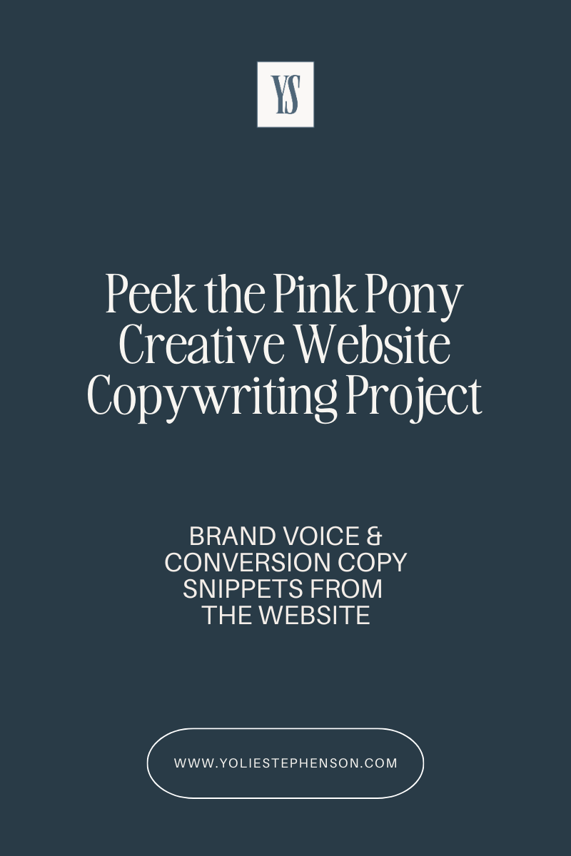Pink Pony Creative: Website Copywriting Client Spotlight