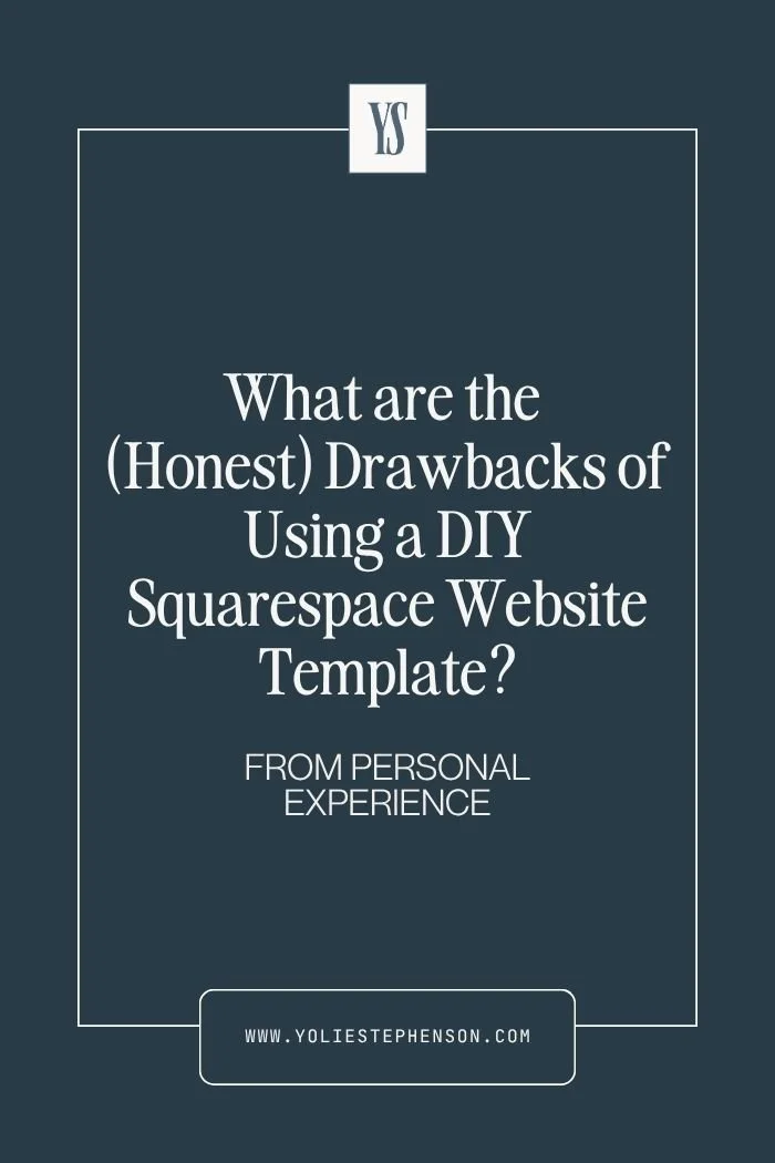 The limitations of using a pre-made Squarespace website template in your business. (And a solution.)