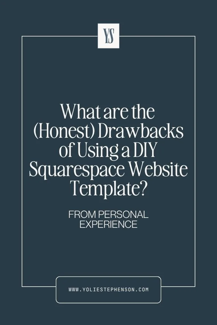 The limitations of using a pre-made Squarespace website template in your business. (And a solution.)