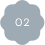 A blue badge with '02' in the centre.