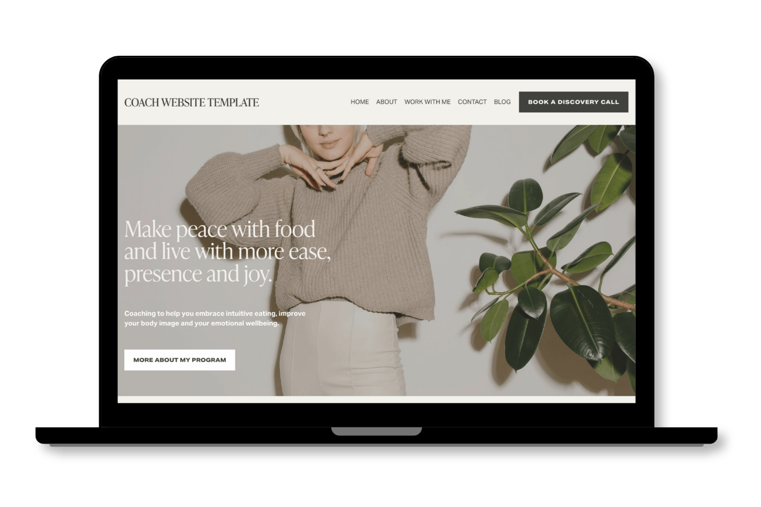 Semi Custom Health and Wellness Web Design for Health and Wellness Coach