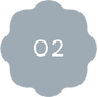 A blue badge with '02' in the centre.