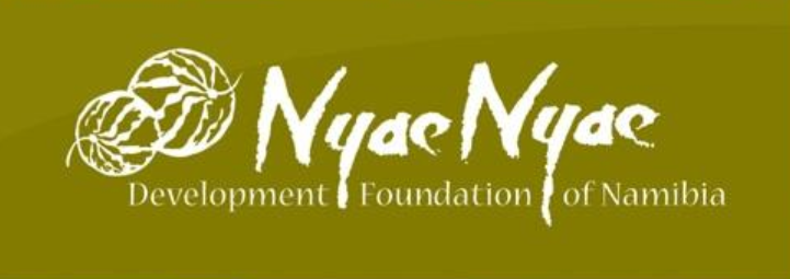 Logo of the Nyae Nyae Development Foundation of Namibia, an organization supporting Ju/’hoansi San communities through land rights, cultural preservation, and community-led development in the Nyae Nyae region of Namibia.