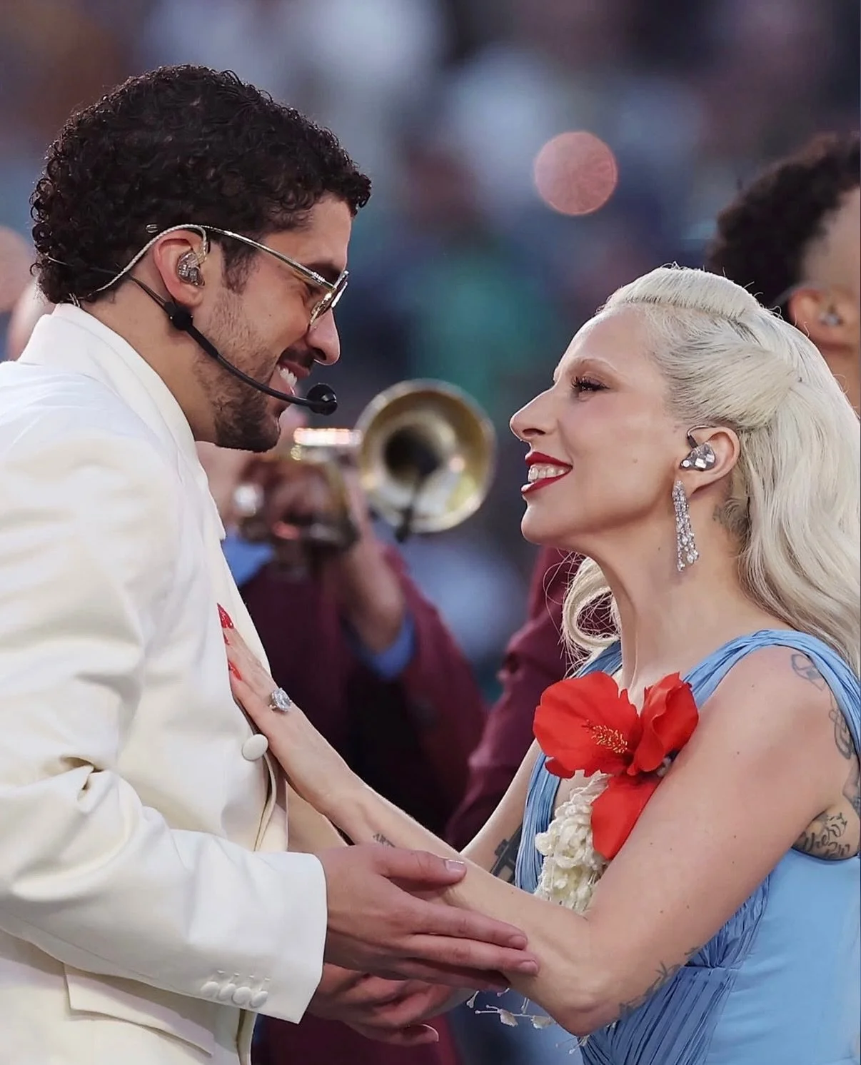 An unforgettable cultural moment that will continue to inspire and connect us all. Congratulations to @ladygaga and @badbunnypr on a spectacular performance that put love and togetherness above all things.