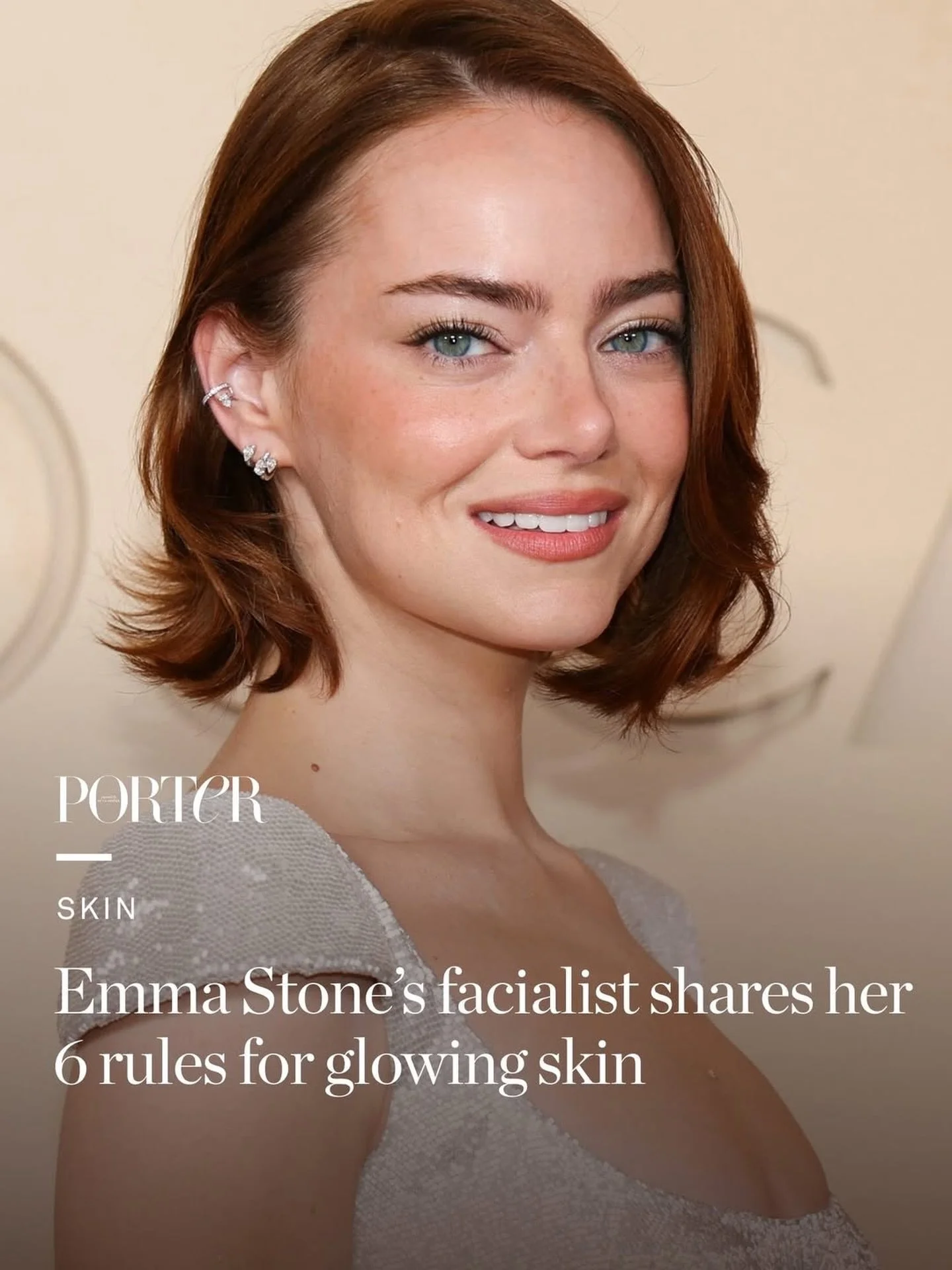 Loved talking to @malenaharbers for @portermagazine about how to get glowing skin. Link to whole article in bio.