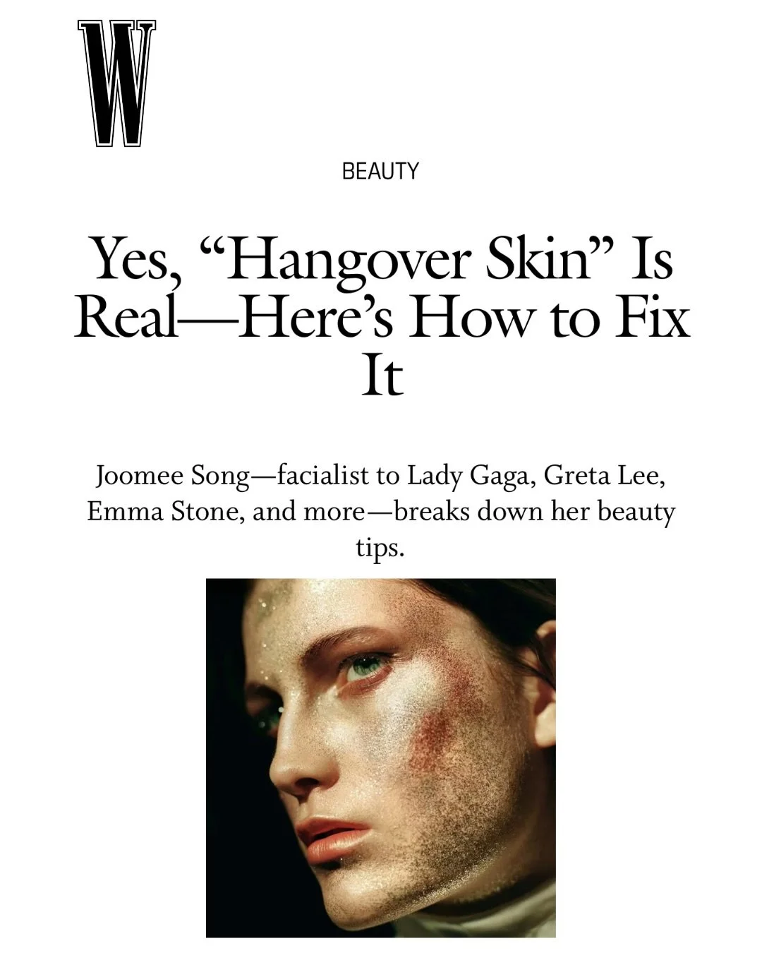 Thank you @wmag and @maryamlieberman for this in-depth feature on treating and preventing Hangover Skin. Full article link in bio.