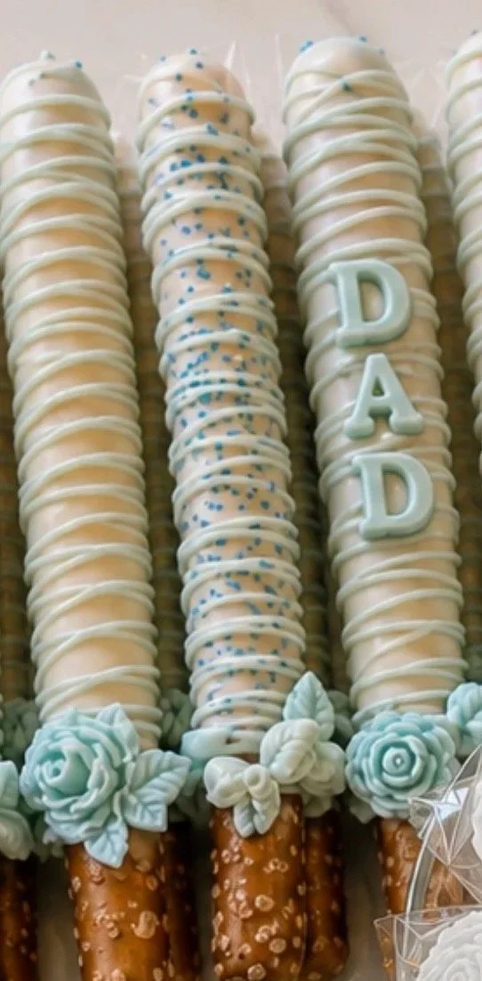 Custom Chocolate-Covered Pretzel Rods – 1 Dozen