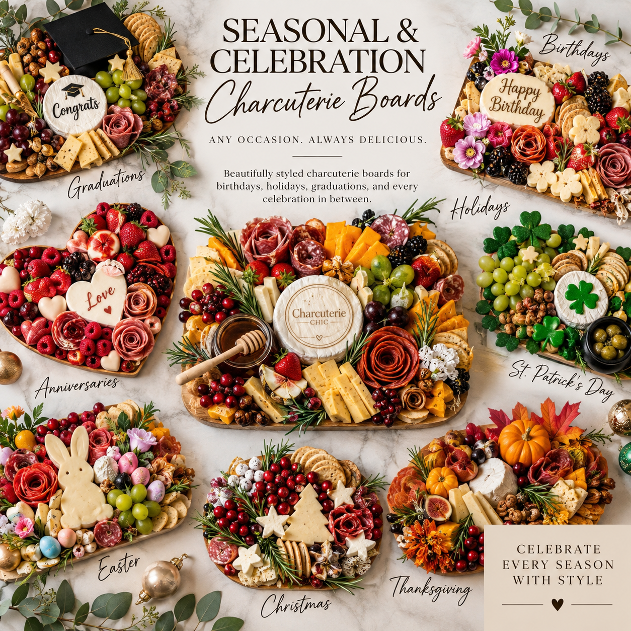 Seasonal & Celebration Charcuterie Board