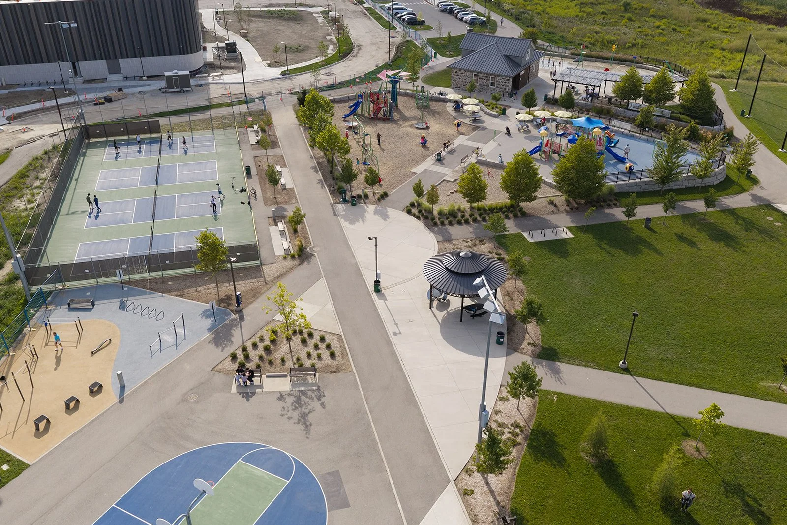 Big spaces deserve a bigger perspective.

Our drone photography captures the full scope of this incredible new recreational area, showcasing its thoughtful design, expansive layout, and everything it has to offer in a way that traditional photography