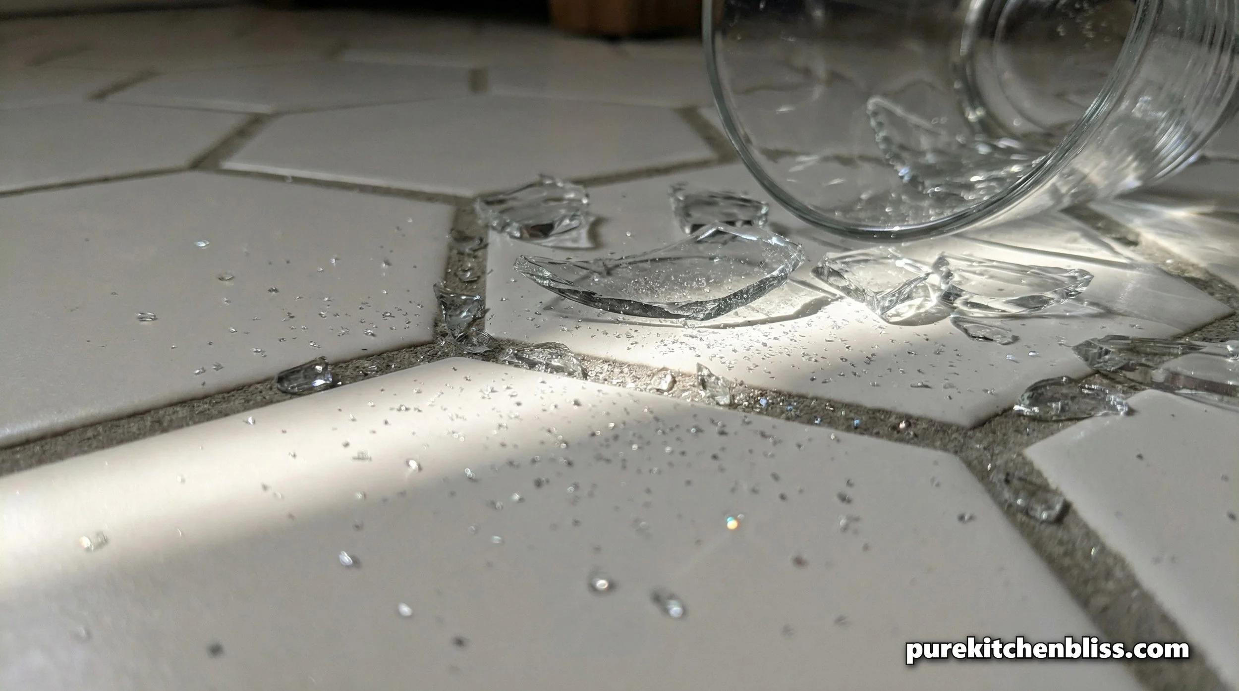 How to Clean Broken Glass on Kitchen Tile: