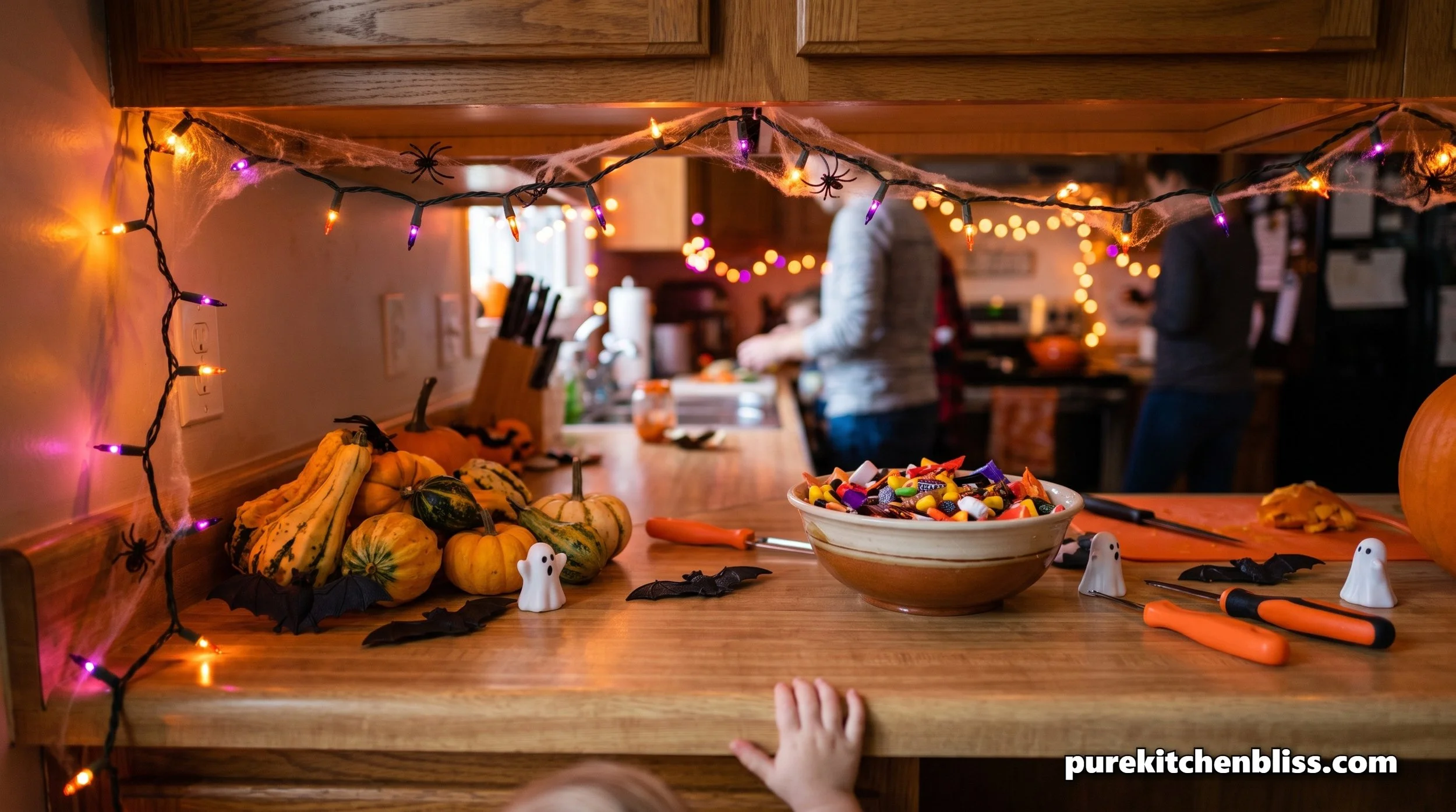 Childproofing a Kitchen Full of Halloween Candy and Decor