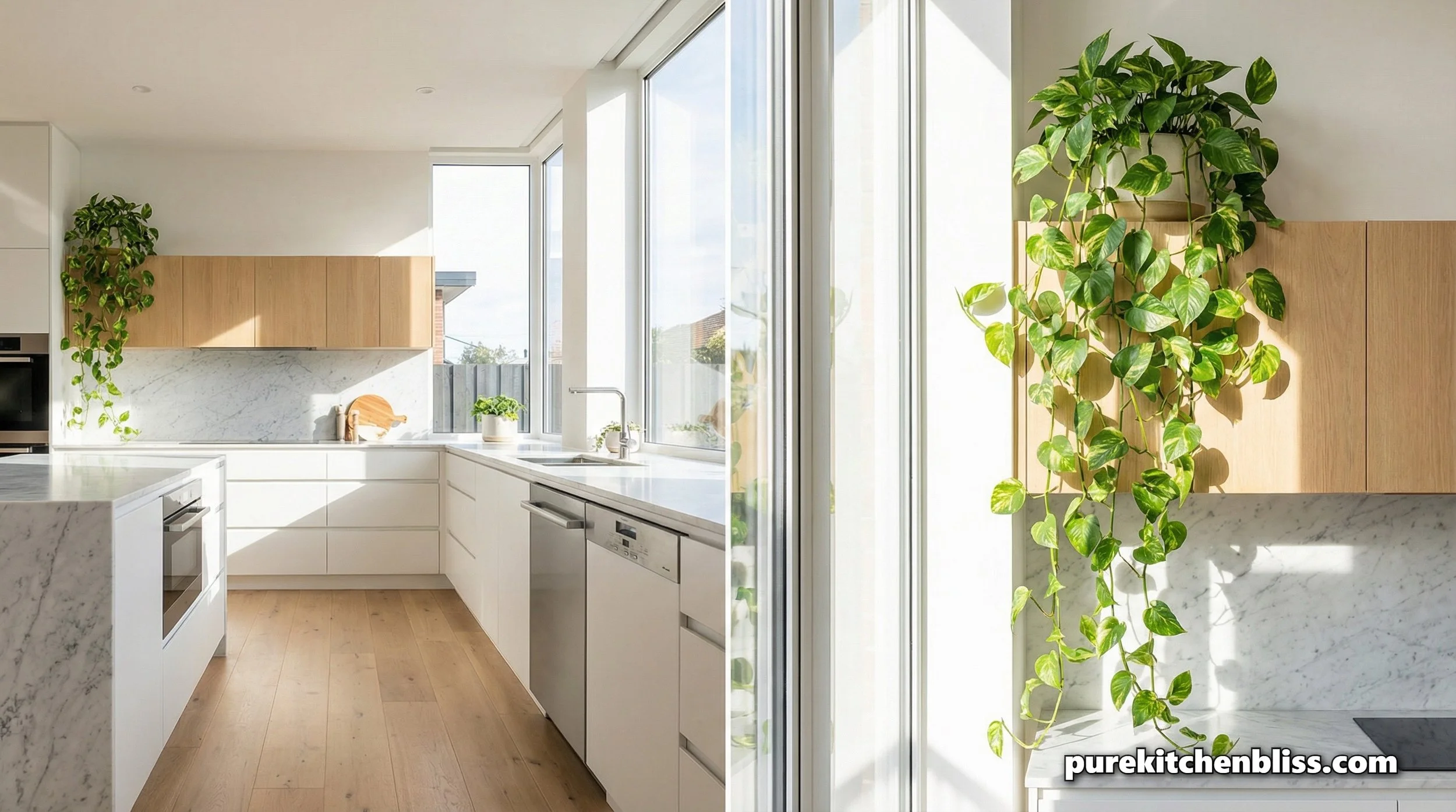 Golden Pothos Mastery: The Essential Kitchen Vine for Air Purity